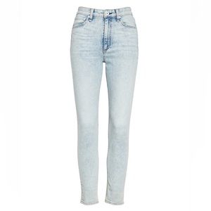 Like New Rag & Bone Nina High-Rise Ankle Skinny Jean, Mica, 24